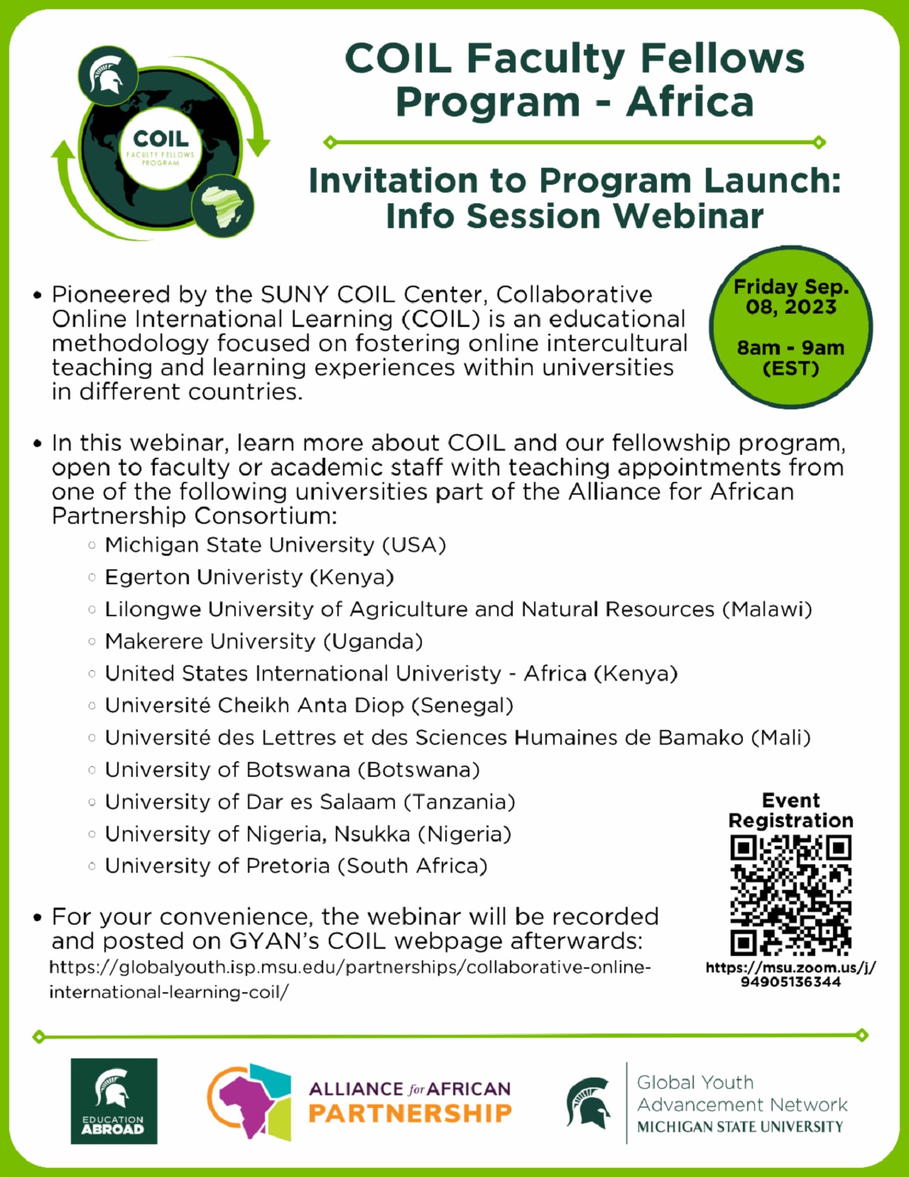  Coil Faculty Fellows Program - Africa