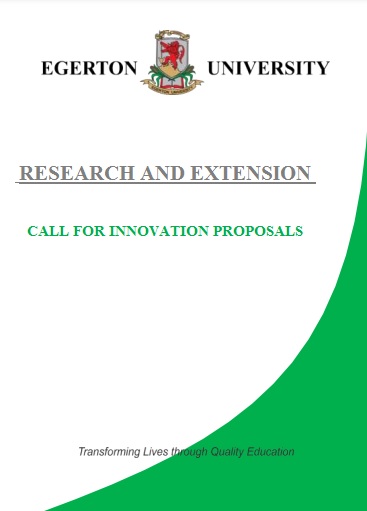 CALL FOR INNOVATION PROPOSALS