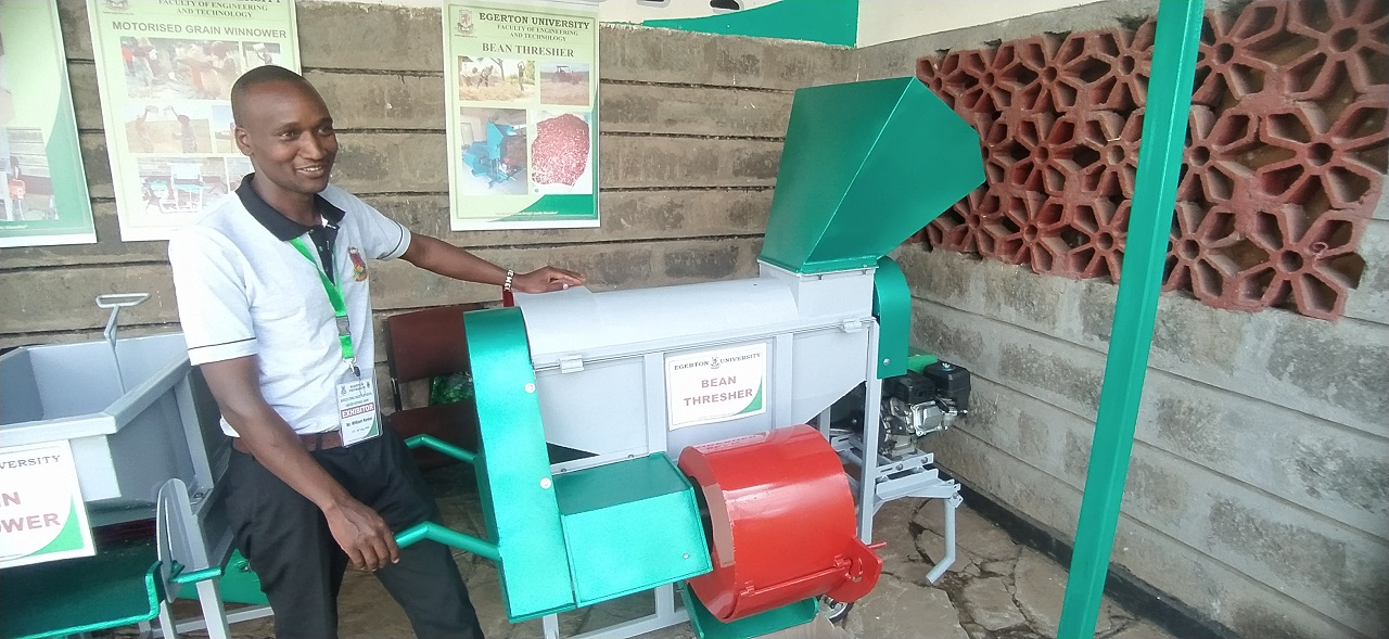 Egerton University Showcases Revolutionary Bean Threshing Innovation at Nakuru Agricultural Society of Kenya Show 2023