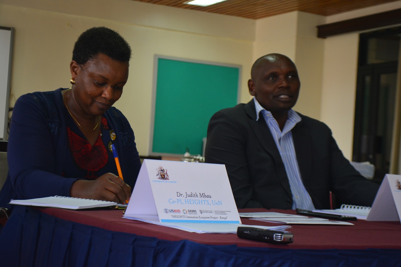 Innovation Ecosystem drivers and challenges at higher education institutions discussed at Egerton University Research Division in collaboration with UON