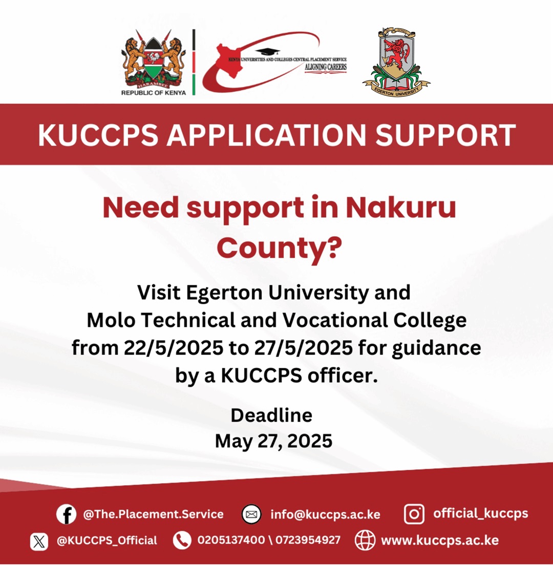 KUCCPS Application Support