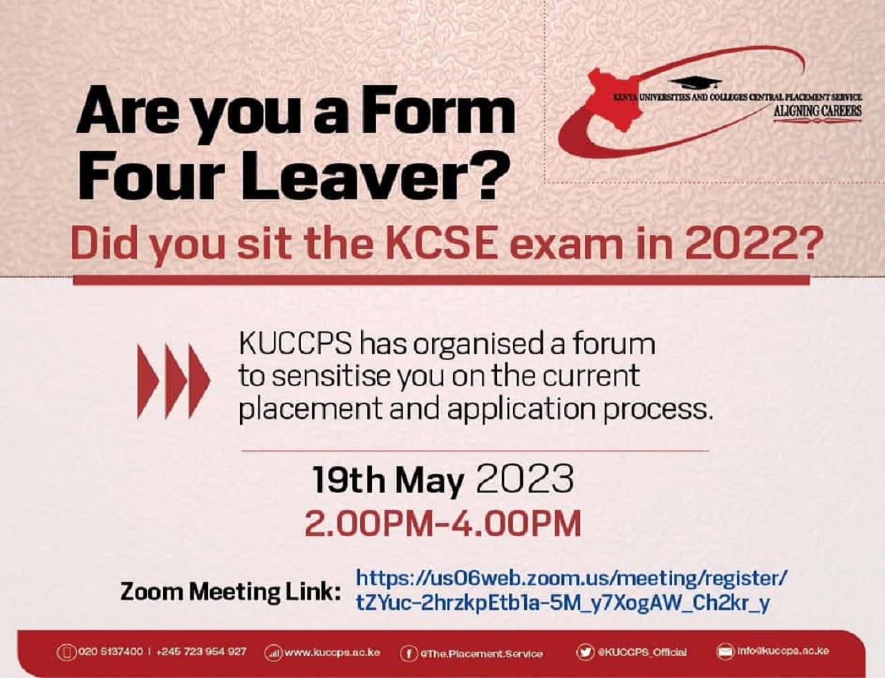 KUCCPS Zoom Meeting