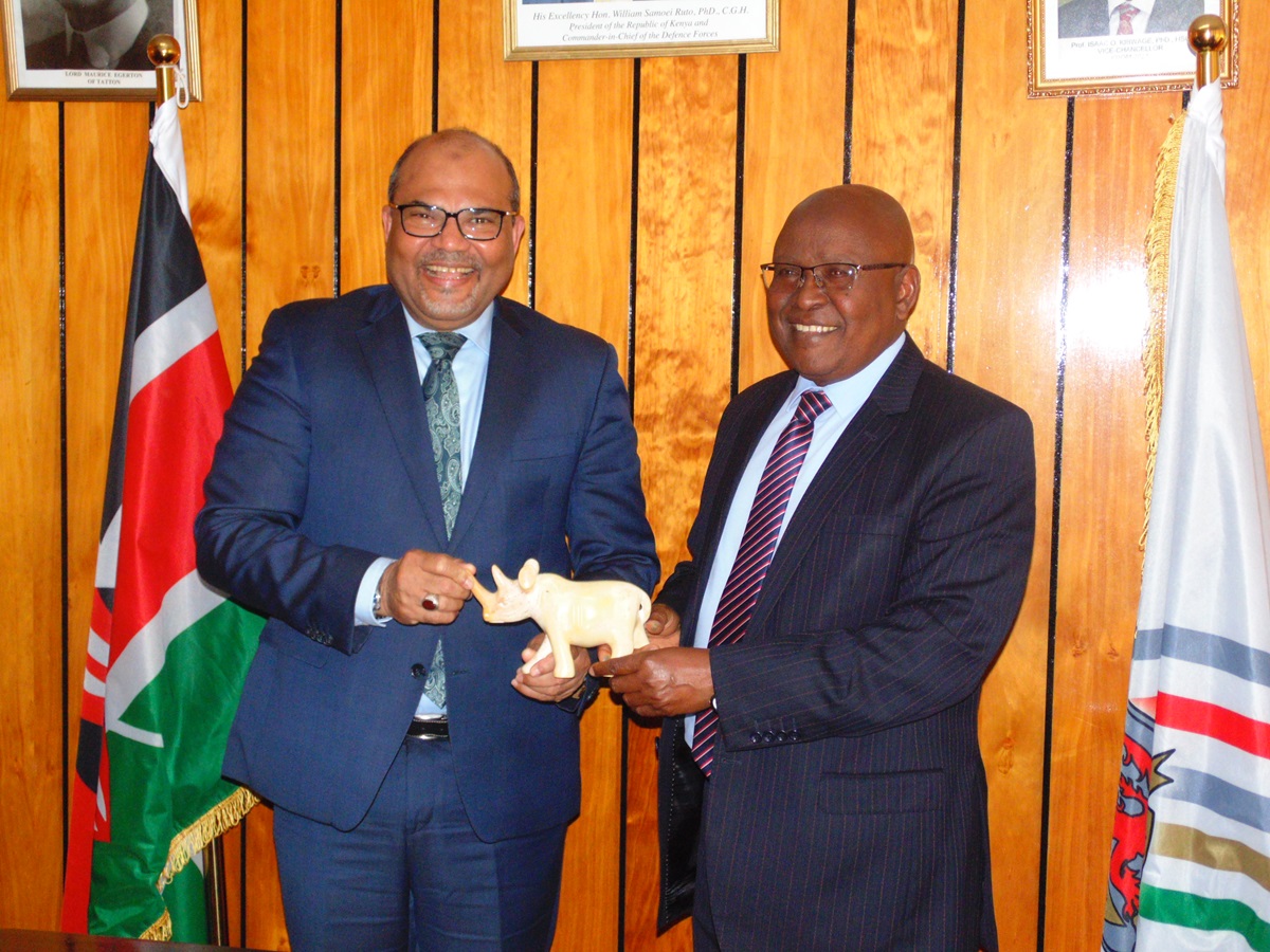 PS Prof. Shaukat Abdulrazak Visits Egerton University, Commends Preparations for National Research Festival