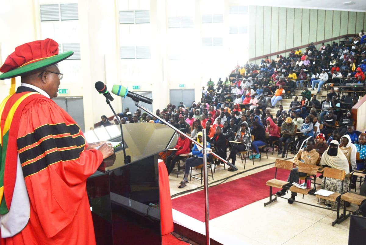 Prof. Isaac Kibwage Challenges First-Year Students to Embrace Responsibility and Integrity