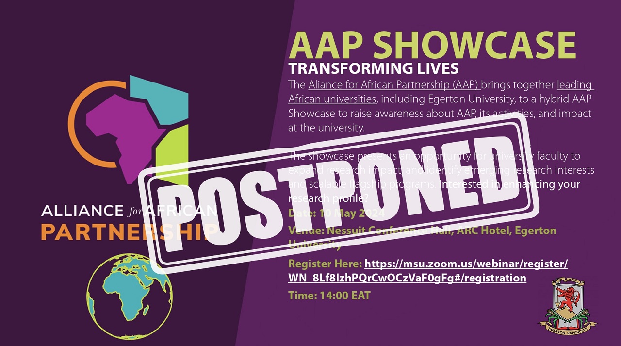 Alliance For African Partnership (AAP )Showcase -Postponed