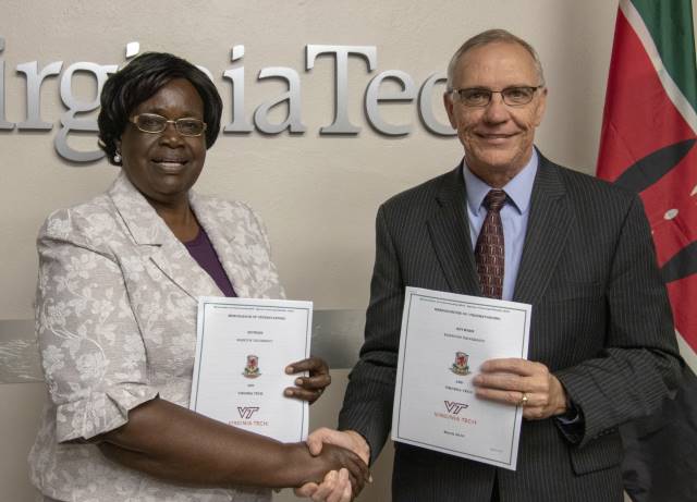 Egerton &amp; Virginia Tech University MOU