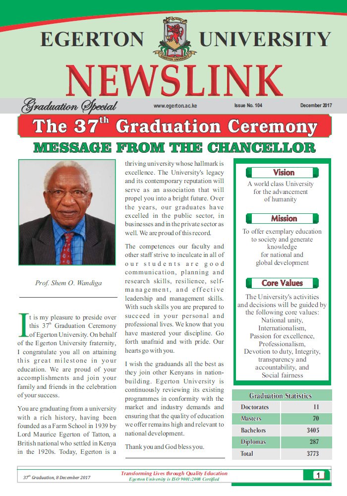 37th Graduation NewsLink