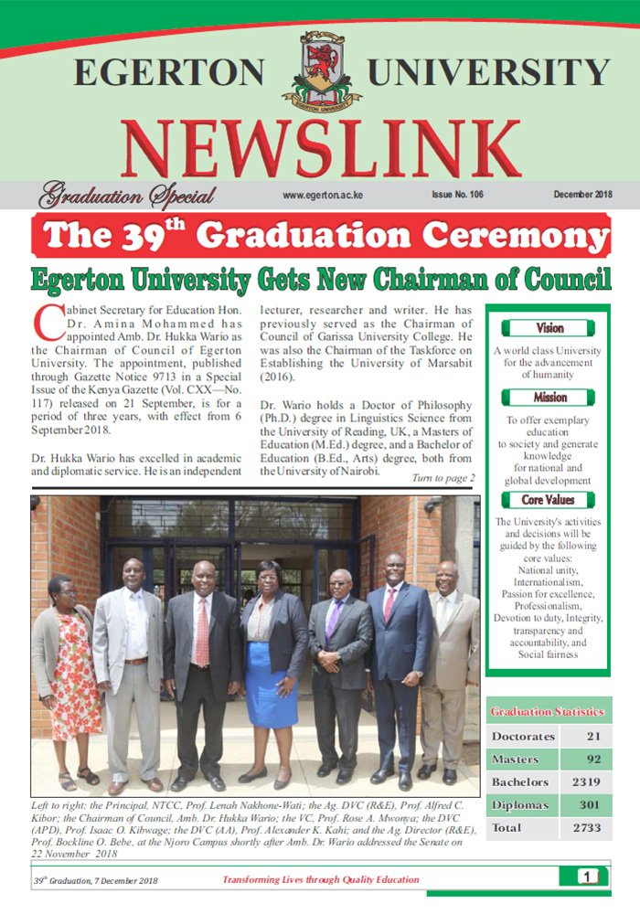 39th Graduation NewsLink