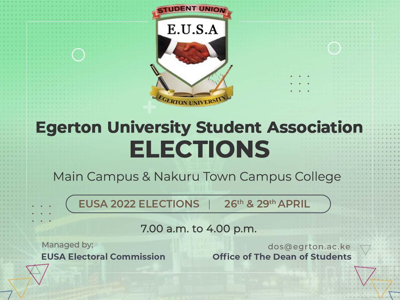 Egerton University Student Association 2022 Elections 