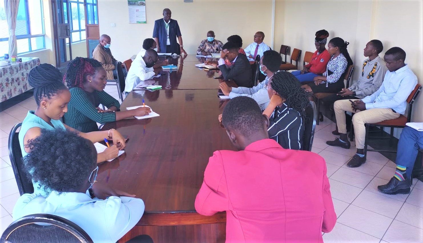 Egerton DVC-Academic Affairs tours NTCC, meets Egerton Radio interns