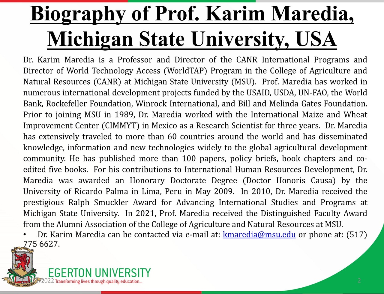 Prof Karim Lecture Series body