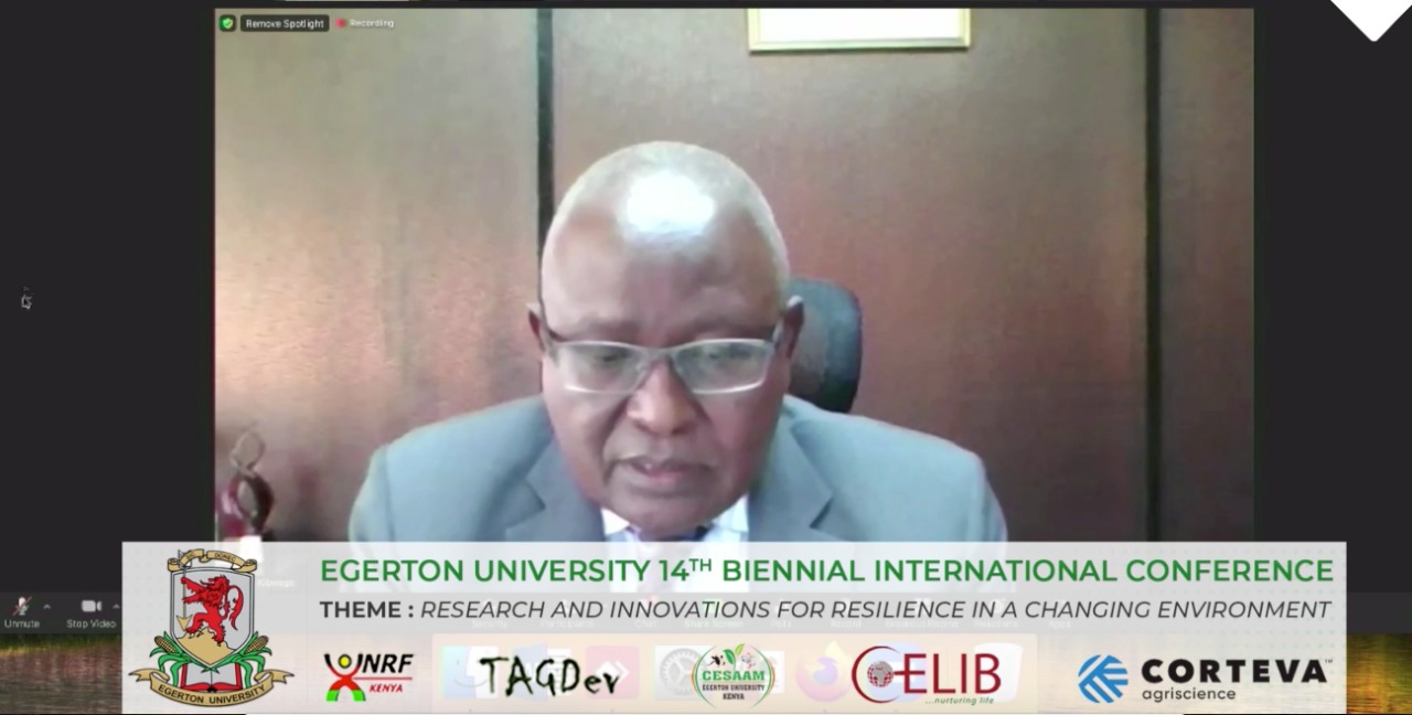 Welcome remarks by Prof. Isaac O. Kibwage during the 14th Biennial International Virtual Conference