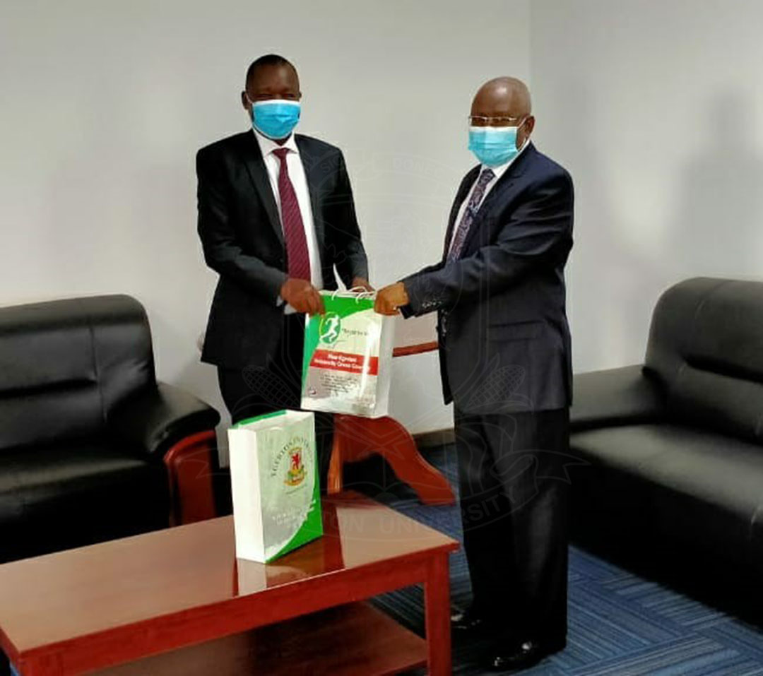 Ag. VC pays courtsey call to the Ag. Director-General, Kenya Rural Roads Authority