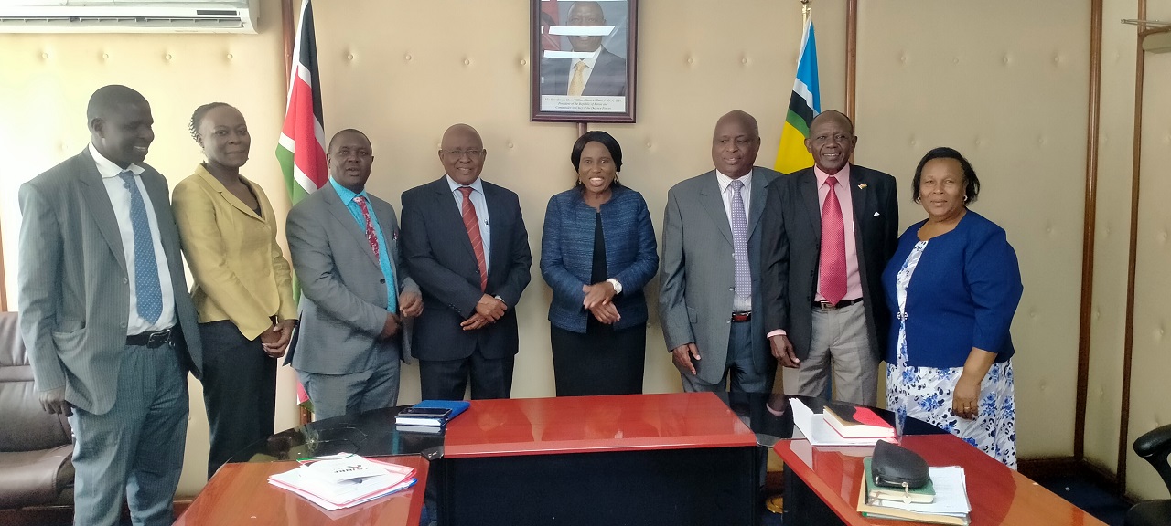  Egerton University Council and the Vice Chancellor paid a  courtesy call on the Principal Secretary, State Department for Higher Education and Research and the Cabinet Secretary for Education