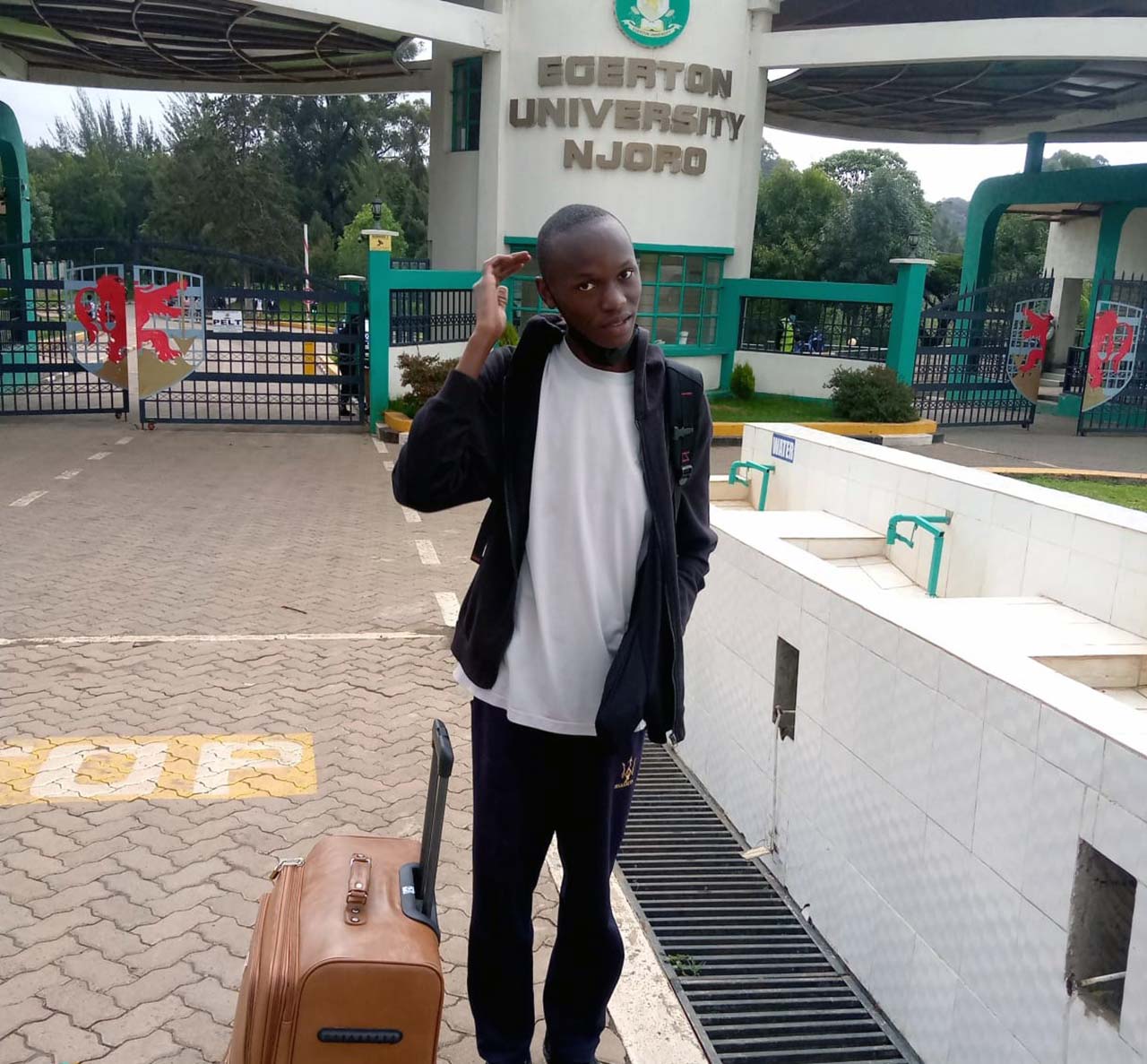Student set to join Egerton University after Dons and staff members came together to offset his fee balance