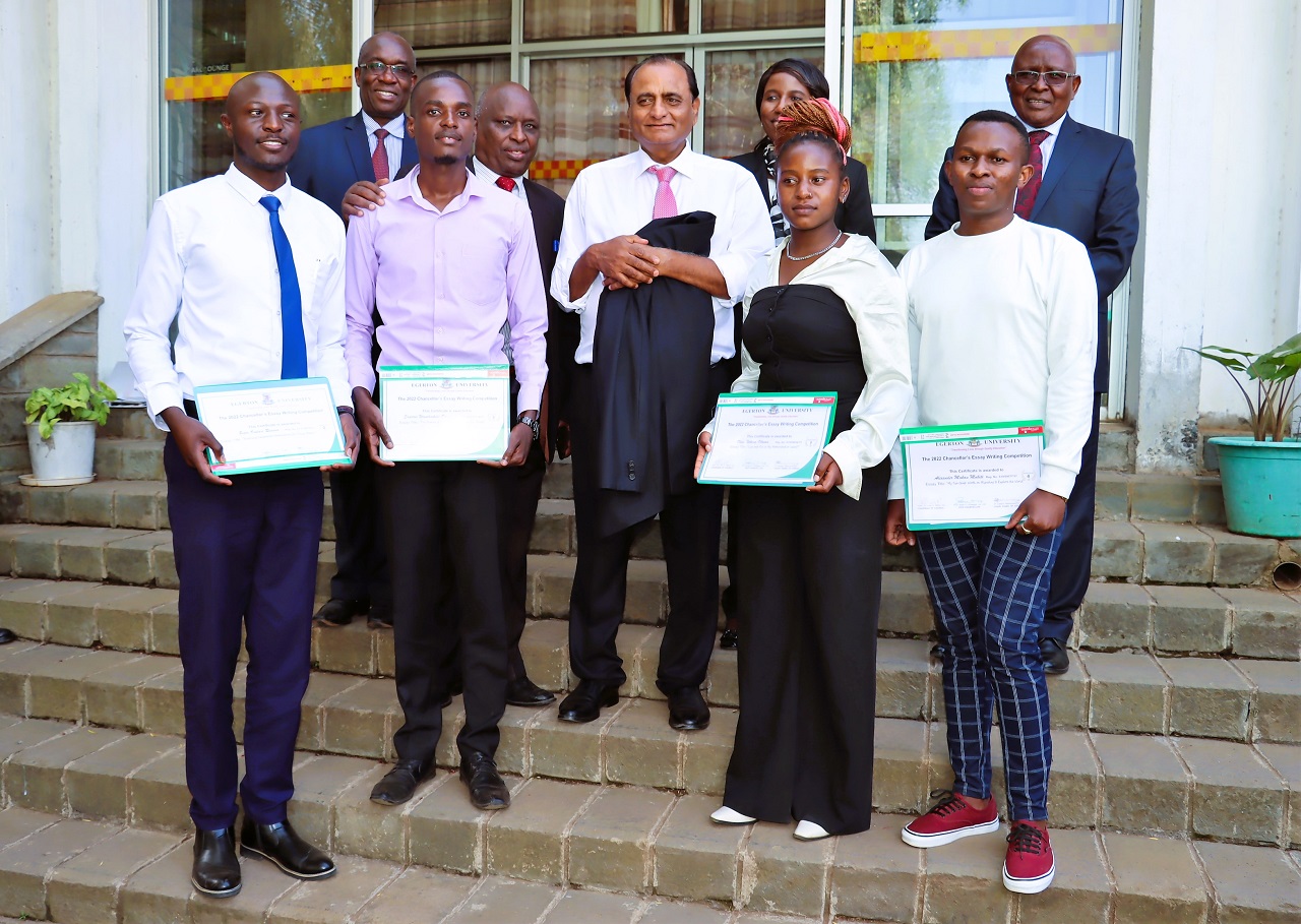 Winners of the 2022 Egerton University Chancellor’s Essay Writing Competition