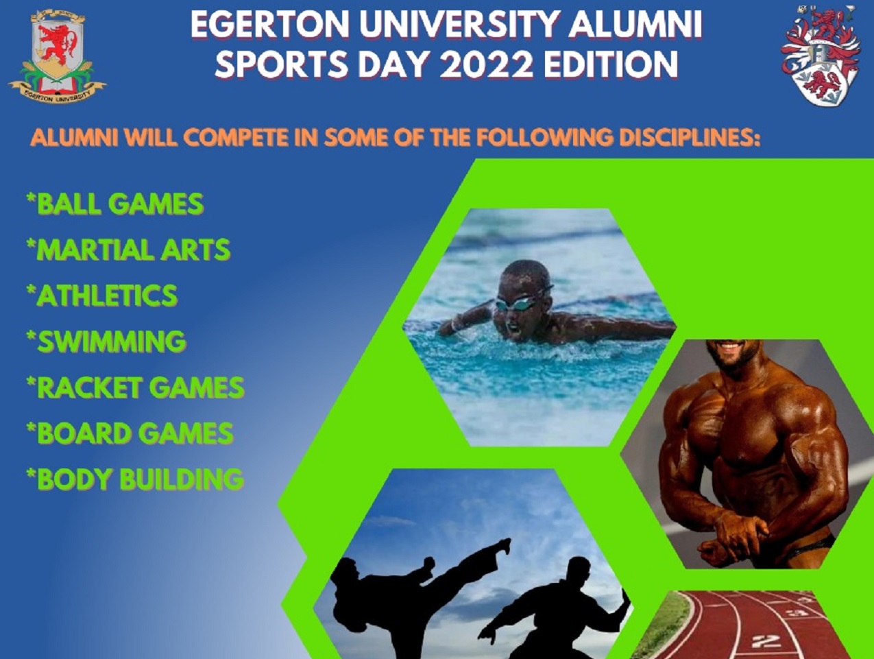 Alumni sports day for Egerton University in 2022