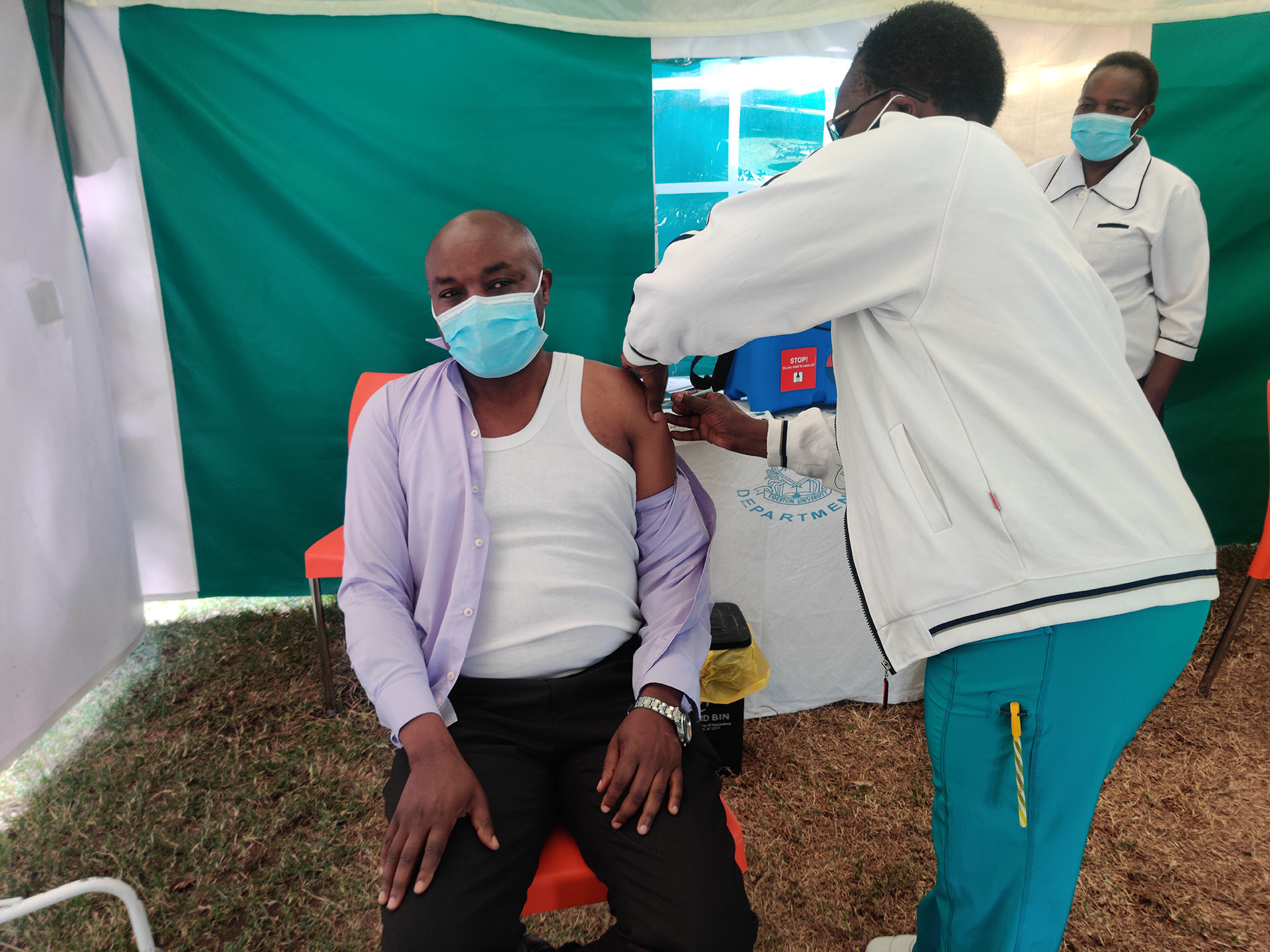 Egerton University commences COVID-19 vaccination campaign.