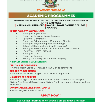 Academic Programmes Ad