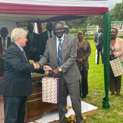 Prof Awuor With Visitor